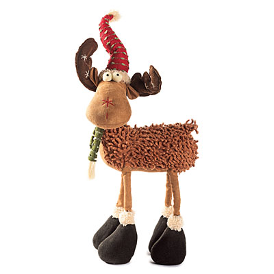 plush standing christmas moose