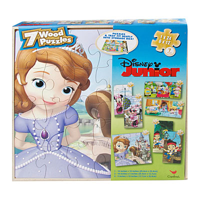 Disney Junior Wood Puzzles, 7-Packs