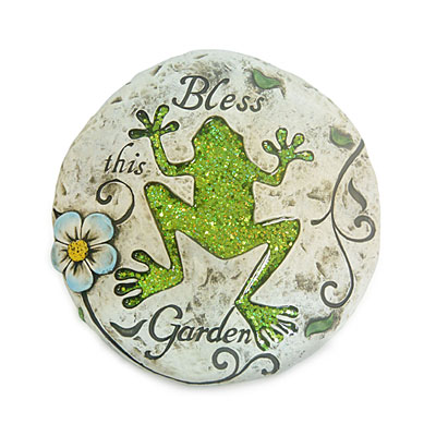 stone frog ornament