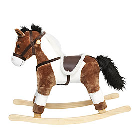 plush rocking horse with sound