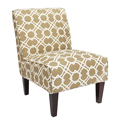 Armless Geometric Print Accent Chairs | Big Lots