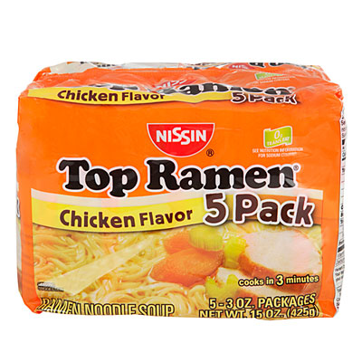 View Nissin® Top Ramen® Noodles Chicken Flavor, 5-Pack Deals at Big Lots