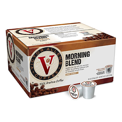 Victor Allen's Coffee® Morning Blend Single Serve Brew Cups, 80-Pack ...