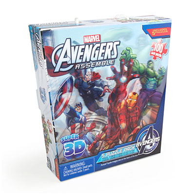 Marvel® Avengers Assemble™ Super 3D Puzzles, 5-Pack | Big Lots