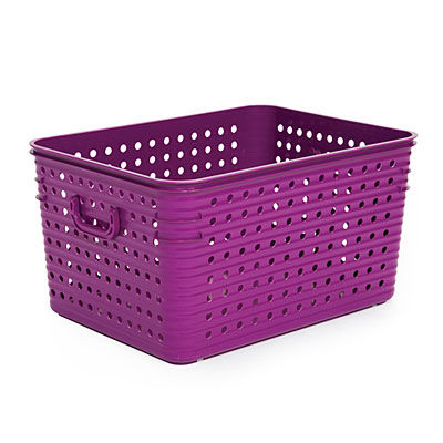 View Large Purple Dot Basket Deals at Big Lots