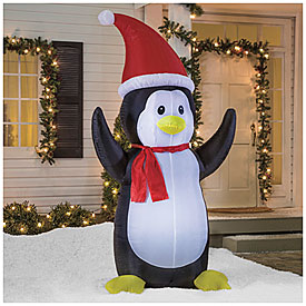 View 8' Inflatable Penguin Deals at Big Lots