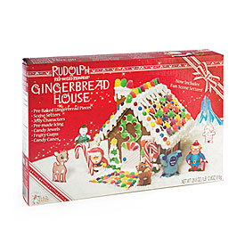 View Rudolph The Red-Nosed Reindeer® Gingerbread House Decorating Kit ...