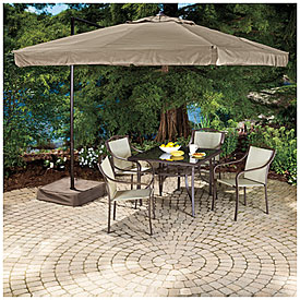 View Wilson & Fisher® Offset 8.5' Square Umbrella with Netting Deals at ...