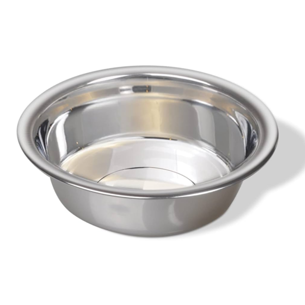 Stainless steel pet food bowl